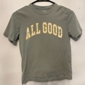 It’s all good kids 10-12 t shirt green life is good